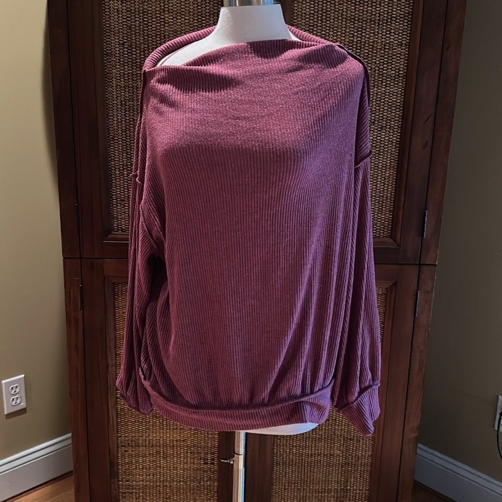 We The Free Main Squeeze Hacci Top Sweet Myrtle Size XS - Picture 5 of 9